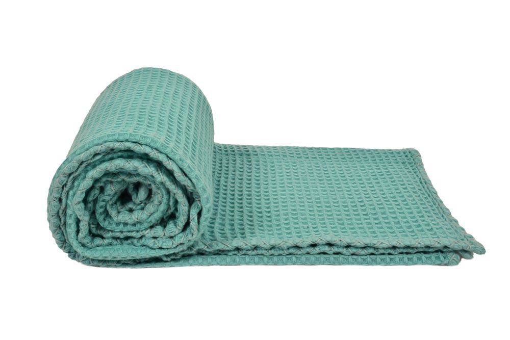 Linge de lit - Couverture tissée en cachemire gaufré. - JANAVI