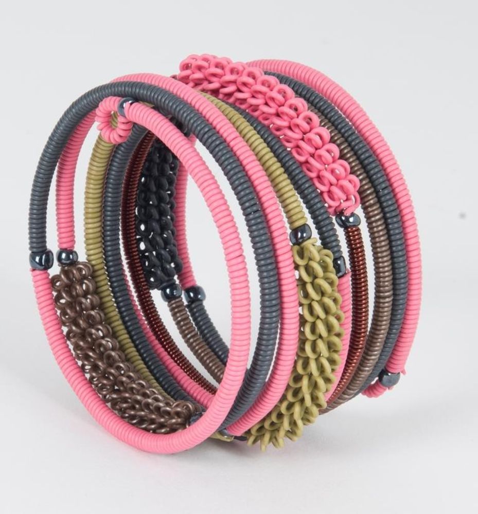 Jewelry - BRACELET "SPIRAL COMBO" IN TELEPHONE WIRE - MAHATSARA