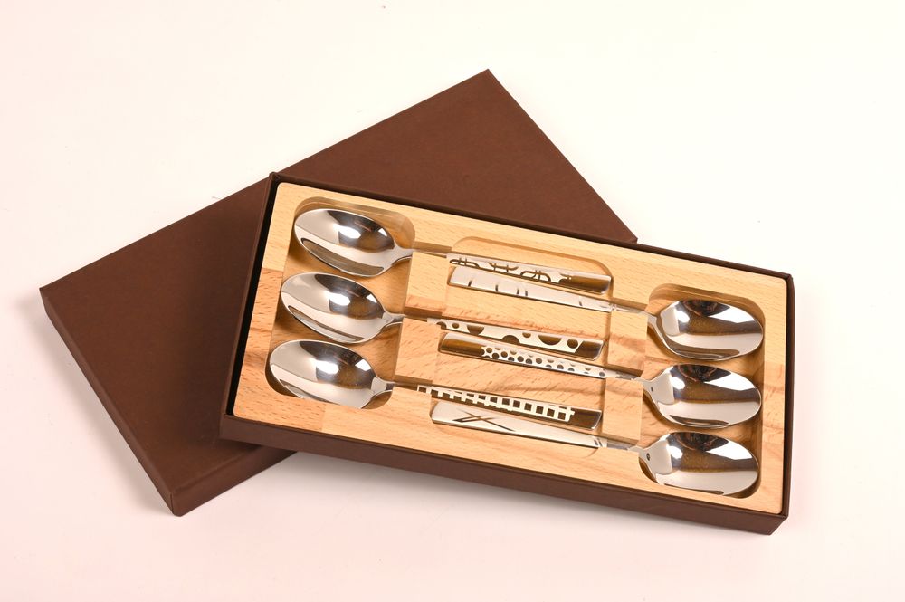Flatware - SET OF 6 KNIVES TABLE LE THIERS ALL STAINLESS STEEL HOME DECOR - ROGER ORFÈVRE