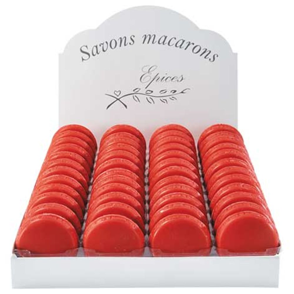 Guirlandes et boules de Noël - Savon Macaron parfumé Epices, senteur de Noel - ATELIER CATHERINE MASSON