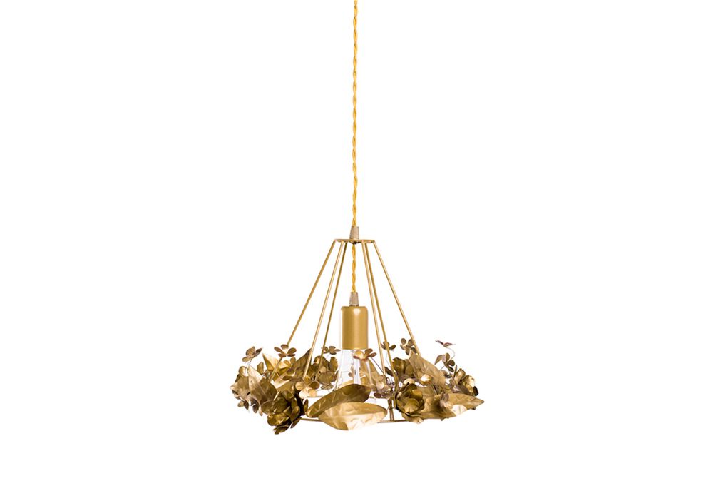 Design objects - Lamp Tipy Gold Mini Gold Roses - TRACES OF ME