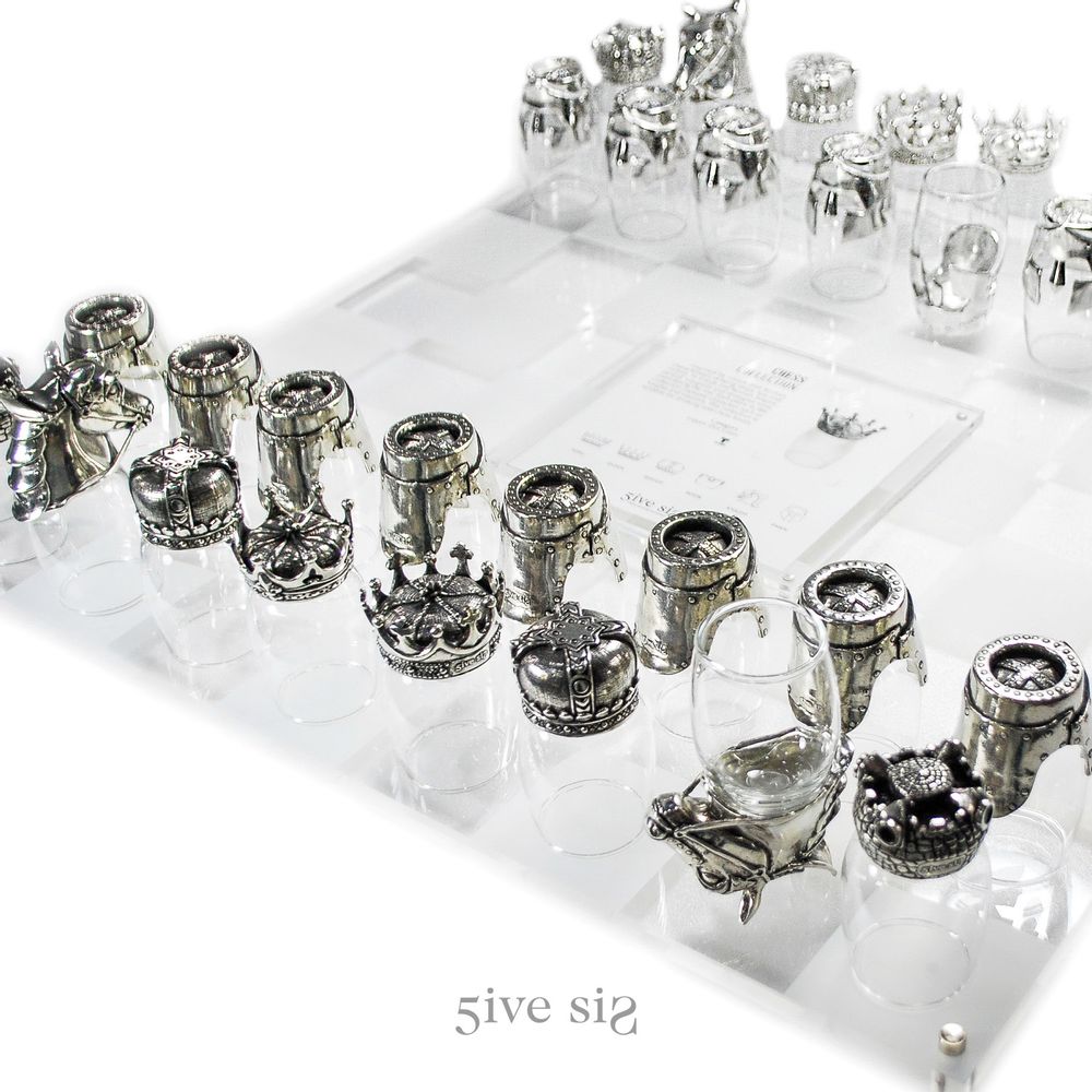 Objets de décoration - Verre à tir Queen, collection d'échecs - 5IVE SIS