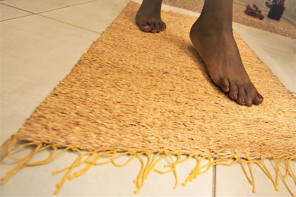 Installation accessories - braided vetiver rug - ARÔME DE MAISON CHEZ JOSEPH