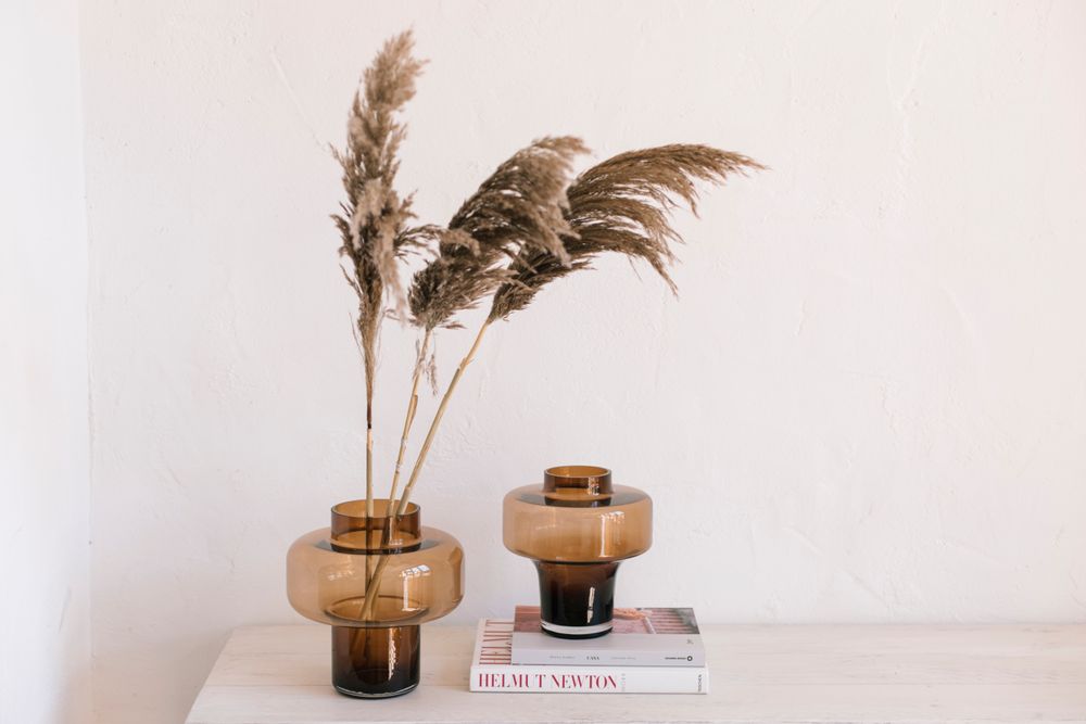 Floral decoration - Natural Natural Pampas Dried Flower 3pcs. AX70130 - ANDREA HOUSE