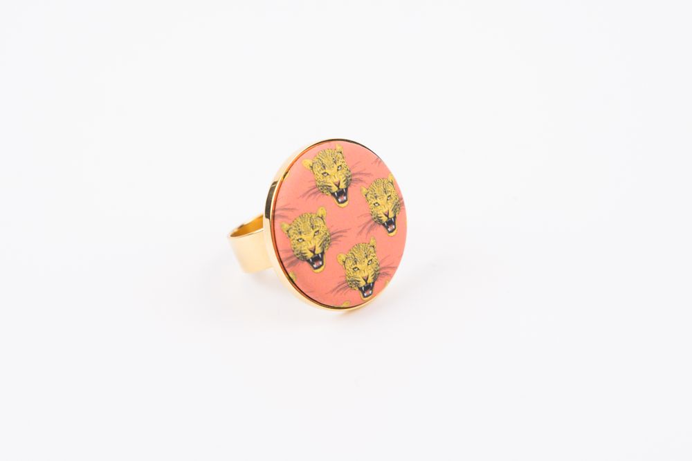Cadeaux - Bague dorée personnalisable (acier inoxydable) - MARGO