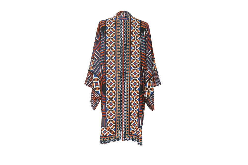 Apparel - Silk Kimono MINUTE - ON NE SE DOUTE PAS COMME C'EST LONG, UNE MINUTE. - CORALIE PREVERT PARIS