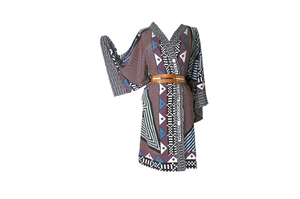 Prêt-à-porter - Kimono en soie IVRESSE - TOUJOURS PRÉCÉDÉE DE FOLLE. - CORALIE PREVERT PARIS