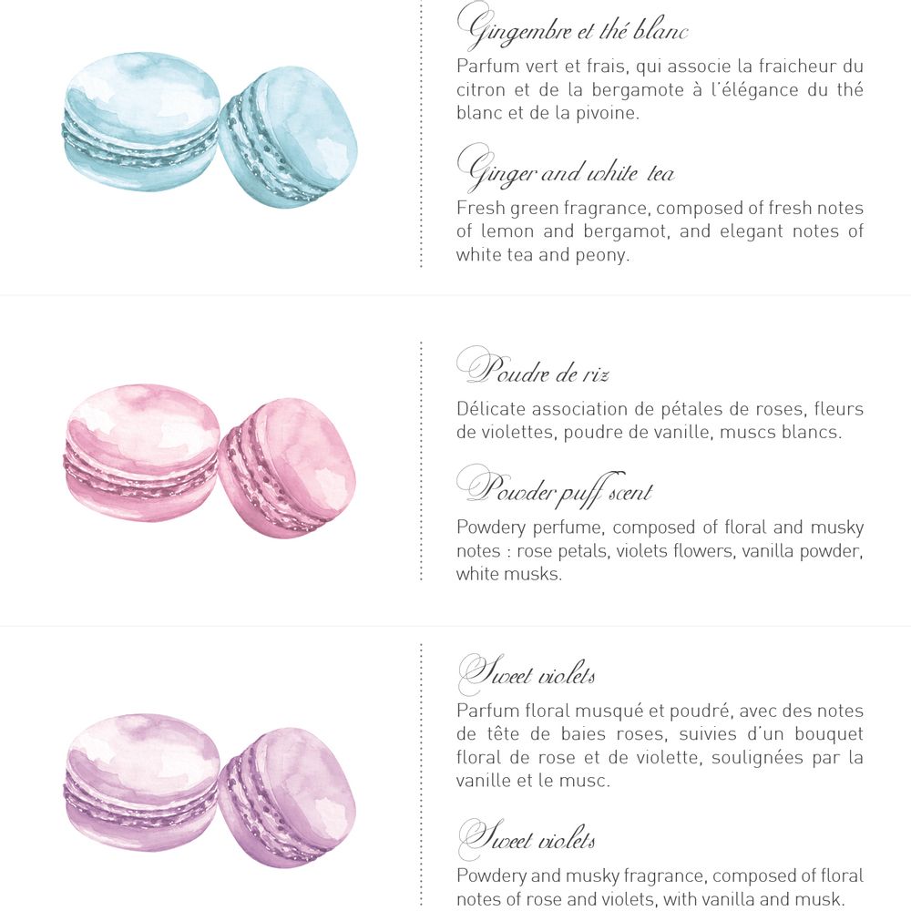 Objets personnalisables - Boite de 2 savons macarons - ATELIER CATHERINE MASSON