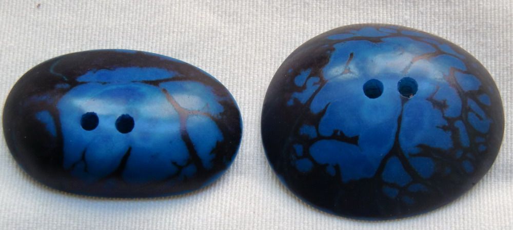 Quincaillerie d'art - Boutons zébrés en ivoire végétal-Tagua - TIERRATAGUA & CREATIERRA