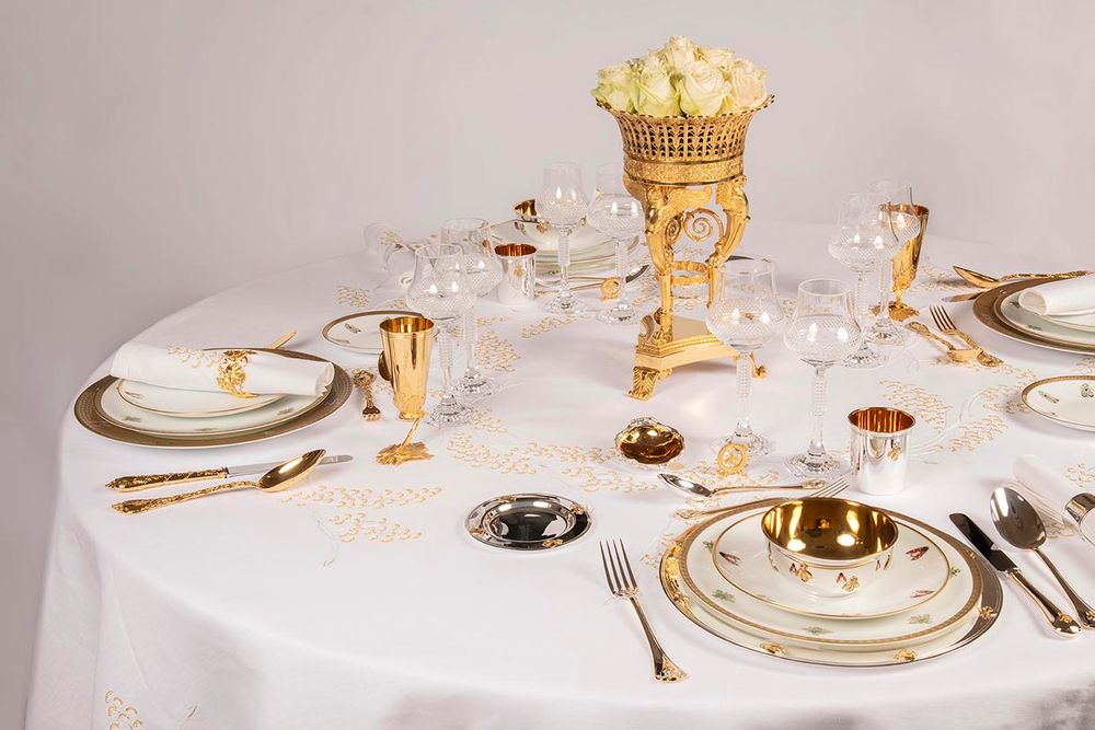 Table linen - PLUMETIS TABLECLOTH - RENAISSANCE