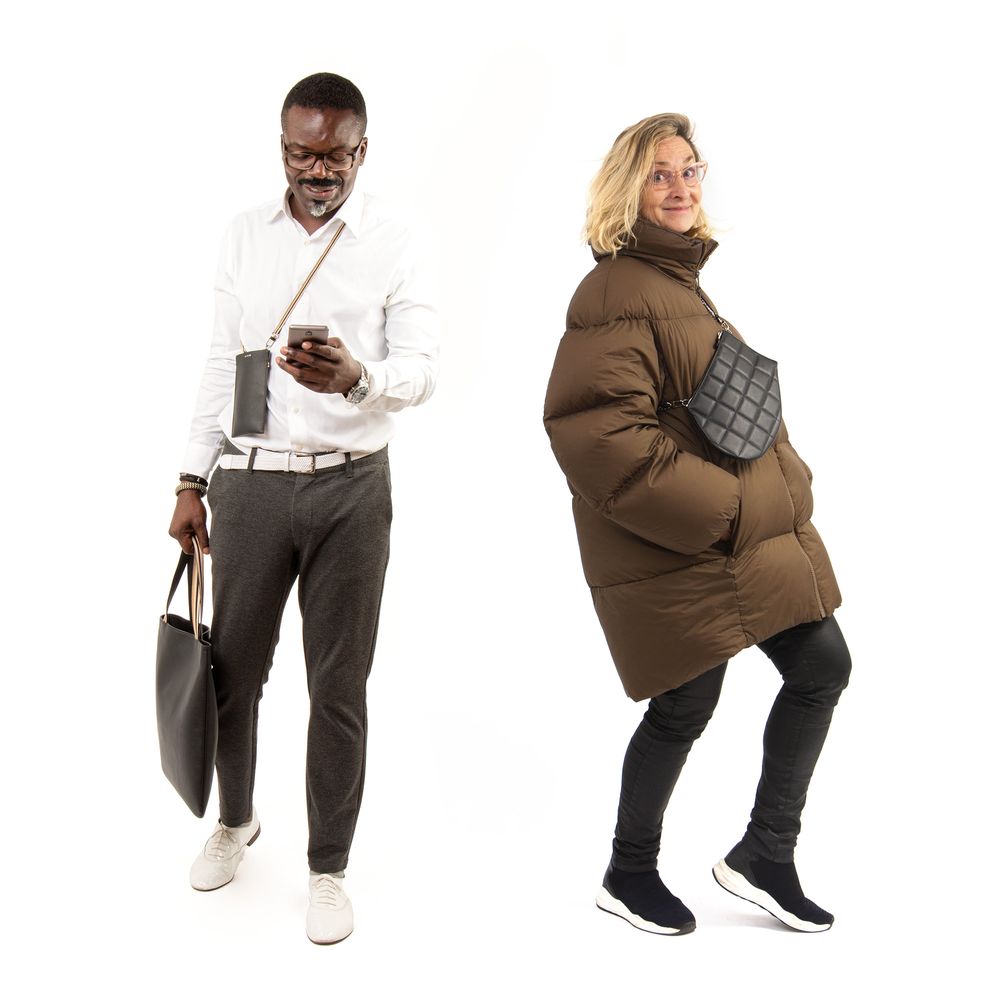 Bags and totes - Tote Medium Black Leather - Unisex leather tote bag - MLS-MARIELAURENCESTEVIGNY