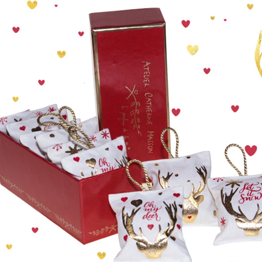 Porte-savons - Accroche-coeur, diffuseur de parfum, Oh my Deer ! - ATELIER CATHERINE MASSON