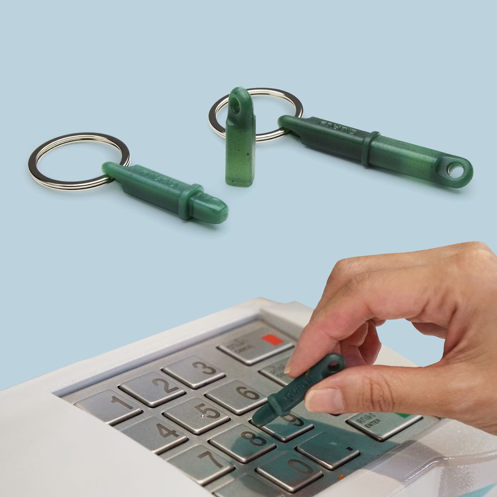 Accessoires de voyage - Poussoir Stick | Équipement de protection contre les virus Corona série Anti-Covid - QUALY DESIGN OFFICIAL