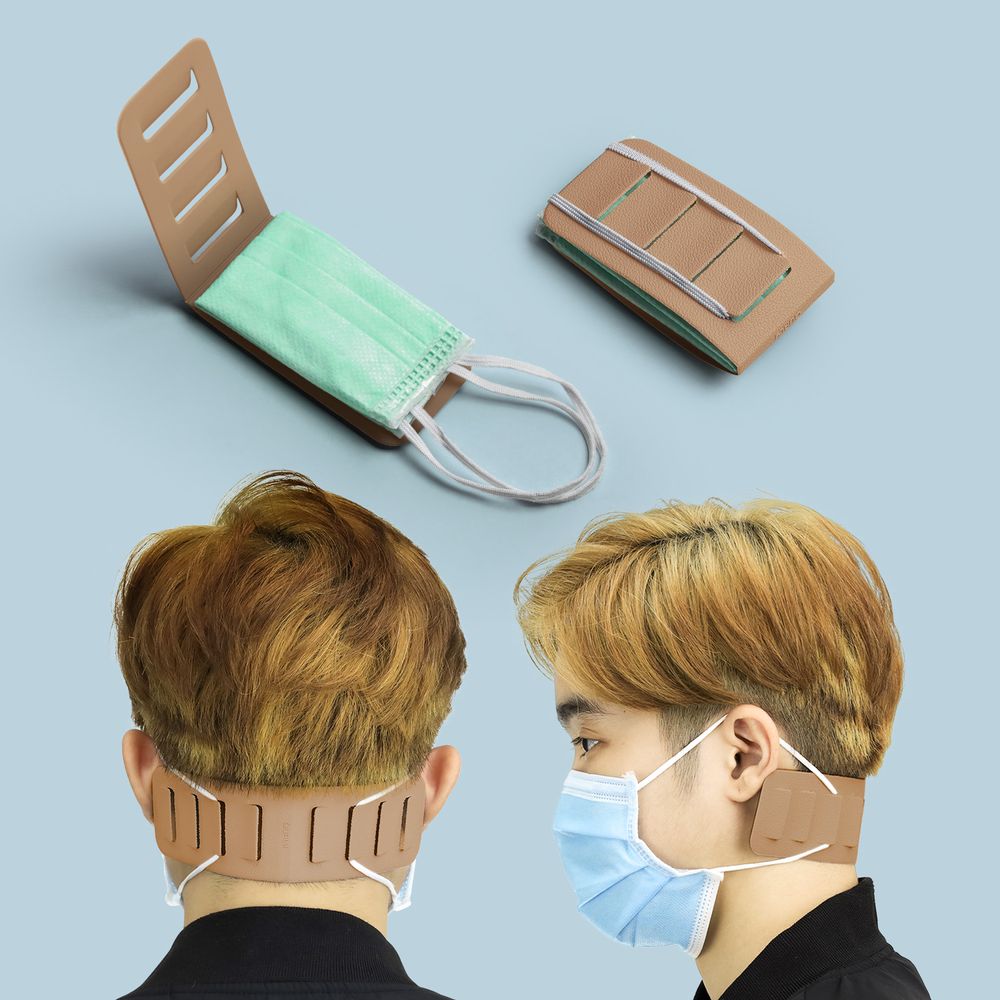 Accessoires de voyage - Porte-masque et économiseur d'oreilles : Anti-Covid Series Virus Corona - QUALY DESIGN OFFICIAL