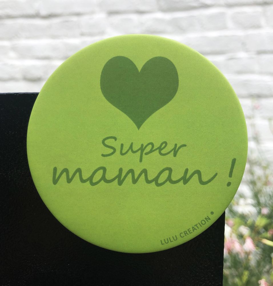 Stationery - Magnet “Super mom” made in France - LULU CREATION®