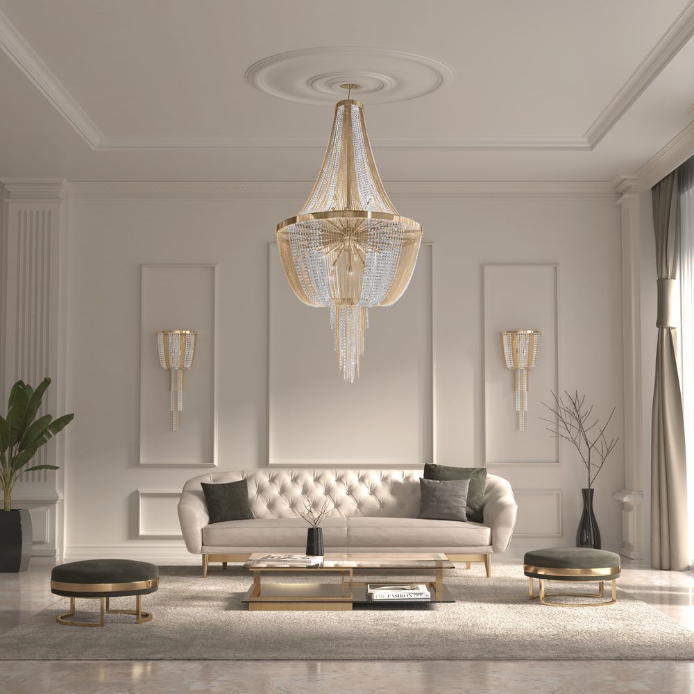 Chambres d'hôtels - Suspension Gatsby - CASTRO LIGHTING
