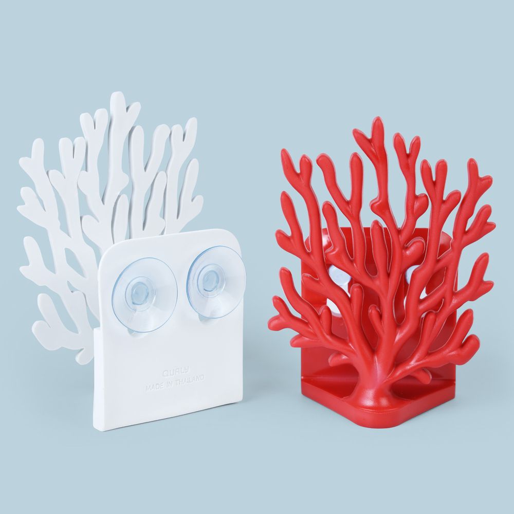 Fresques murales décoratives - Porte-éponge corail : Ocean Bathroom Collection : Matériaux respectueux de l'environnement 100 % recyclables. - QUALY DESIGN OFFICIAL