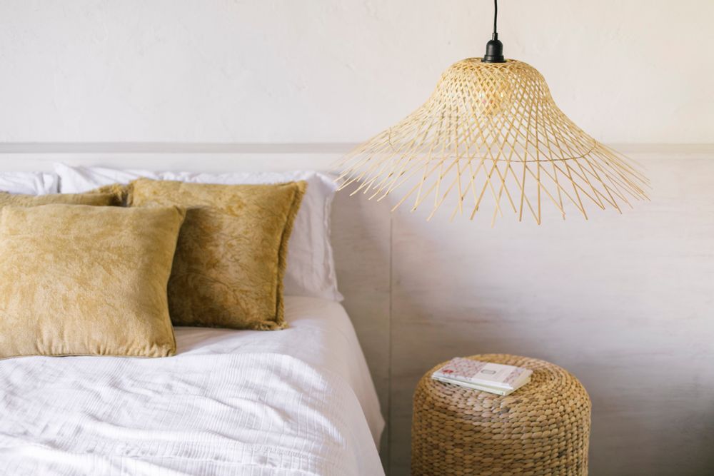 Coussins textile - Coussin en coton moutarde AX70197 - ANDREA HOUSE