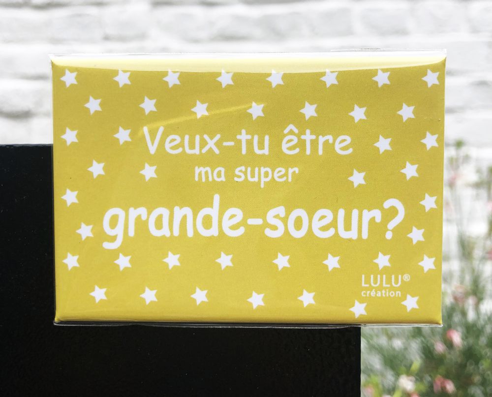 Gifts - Swivel countertop display “Want you...?” made in France - LULU CREATION®