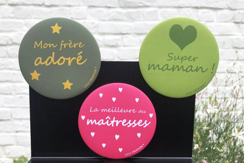 Stationery - ROLATTING COUNTER DISPLAY 32 boxes for 160 round magnets made in France - LULU CREATION®
