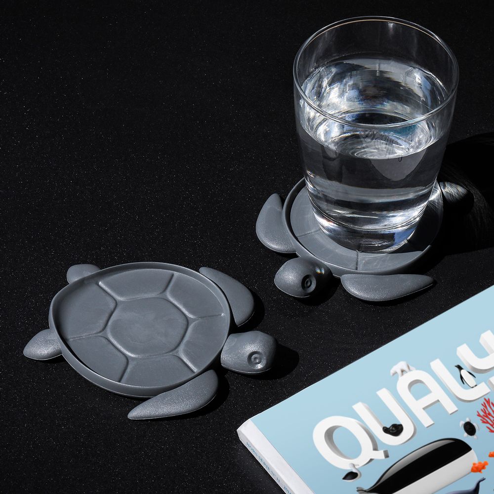 Kitchens furniture - Save The Turtle Coaster : Made from Recycled Plastic |Eco-Friendly Materials : Ocean Kitchen Collection : 100% recyclable - QUALY DESIGN OFFICIAL