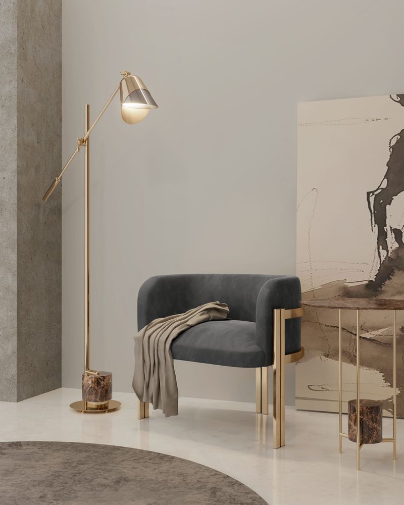 Hotel bedrooms - Savoye Floor Lamp - CASTRO LIGHTING