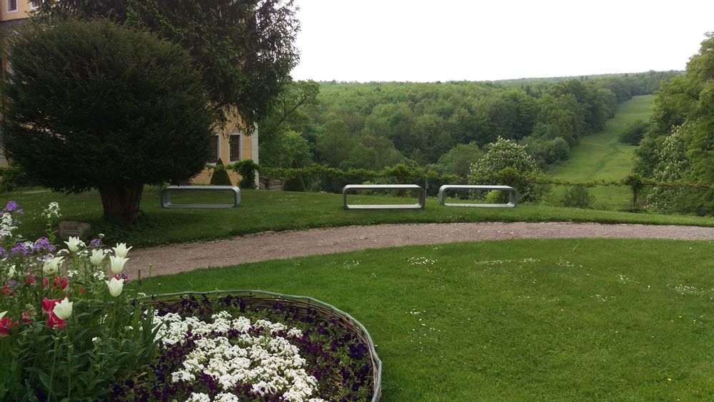 Benches for hospitalities & contracts - OPUS LONGUS 3-Seater Concrete Bench/Public Bench - CO33 EXKLUSIVE BETONMÖBEL