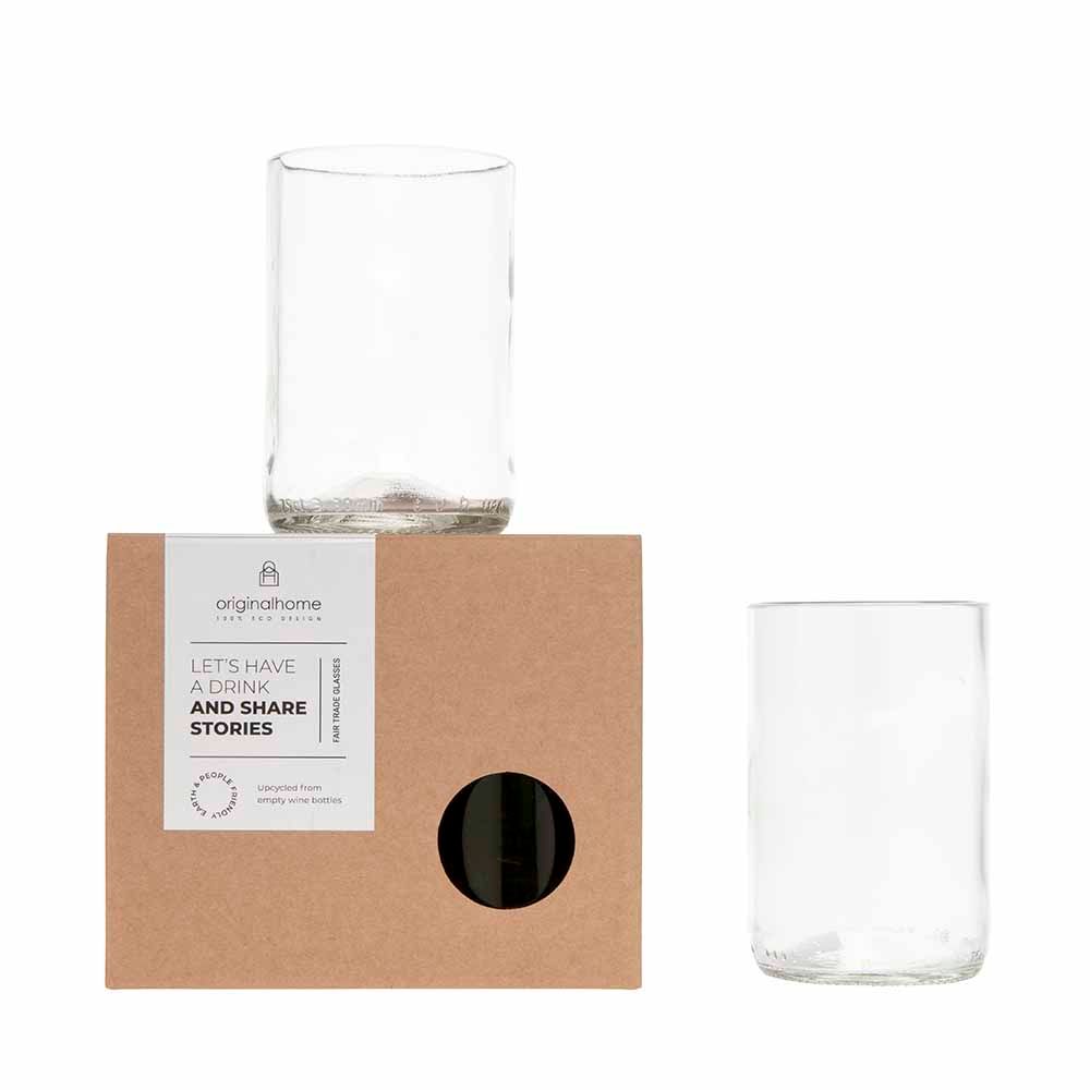 Gifts - Glasses of recycled wine bottles - set 2 - ORIGINALHOME ECO DESIGN