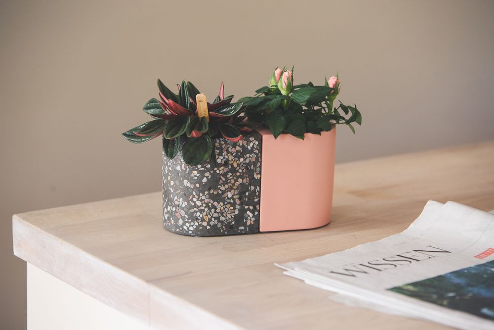 Design objects - Facet & Terrazzo | T-light _ Flowerpot _ Candle holder_ Wine Cooler - ATELIER PIERRE