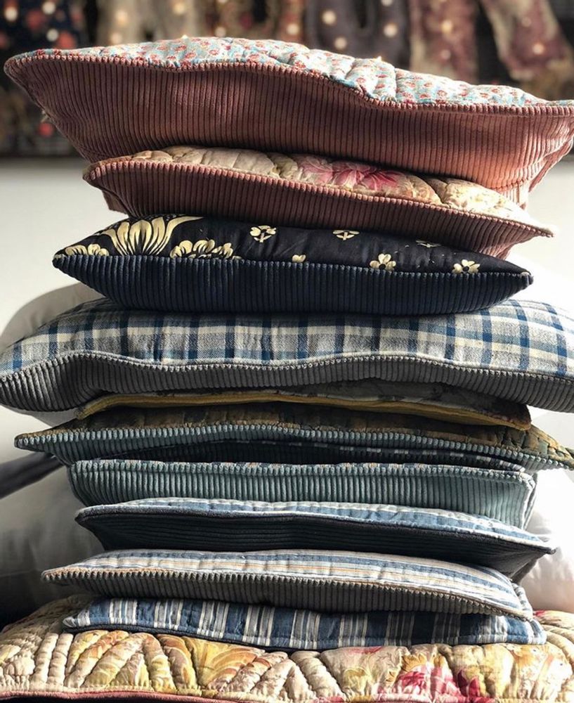 Linge - Des coussins assortis aux sapins de noël  - ROSE VELOURS