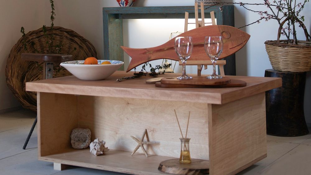 Tables basses - Table basse Plateau en chêne Fisherman B - LIVING MEDITERANEO
