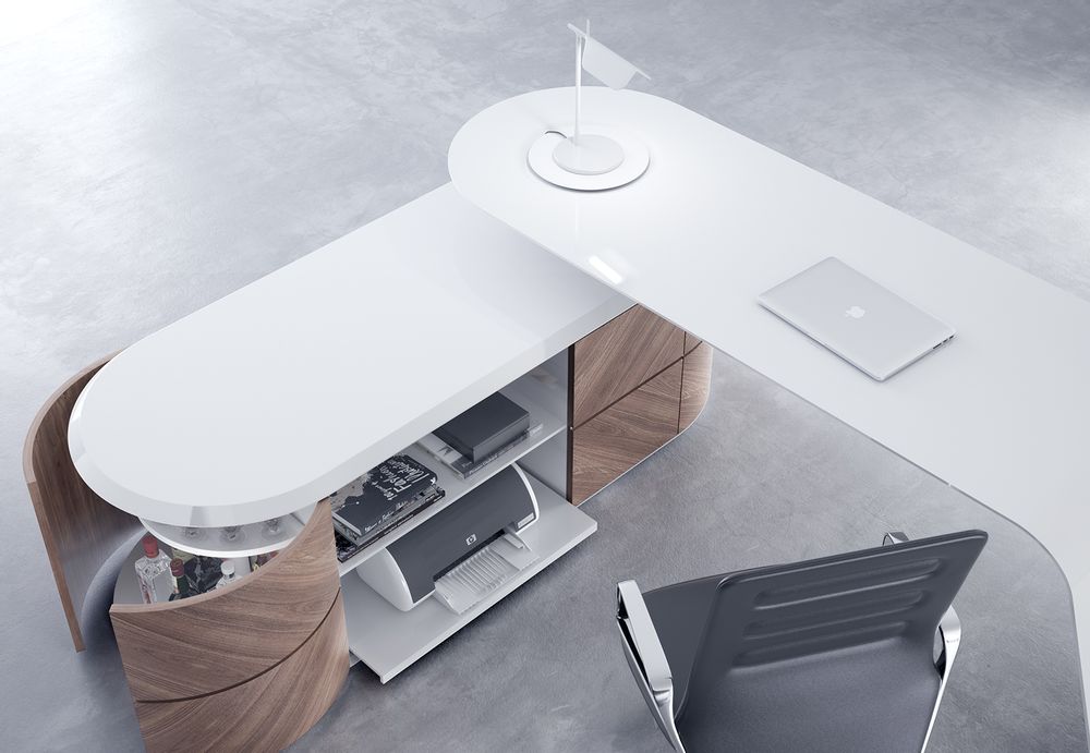 Office furniture and storage - KANIV desk - GUAL DESIGN