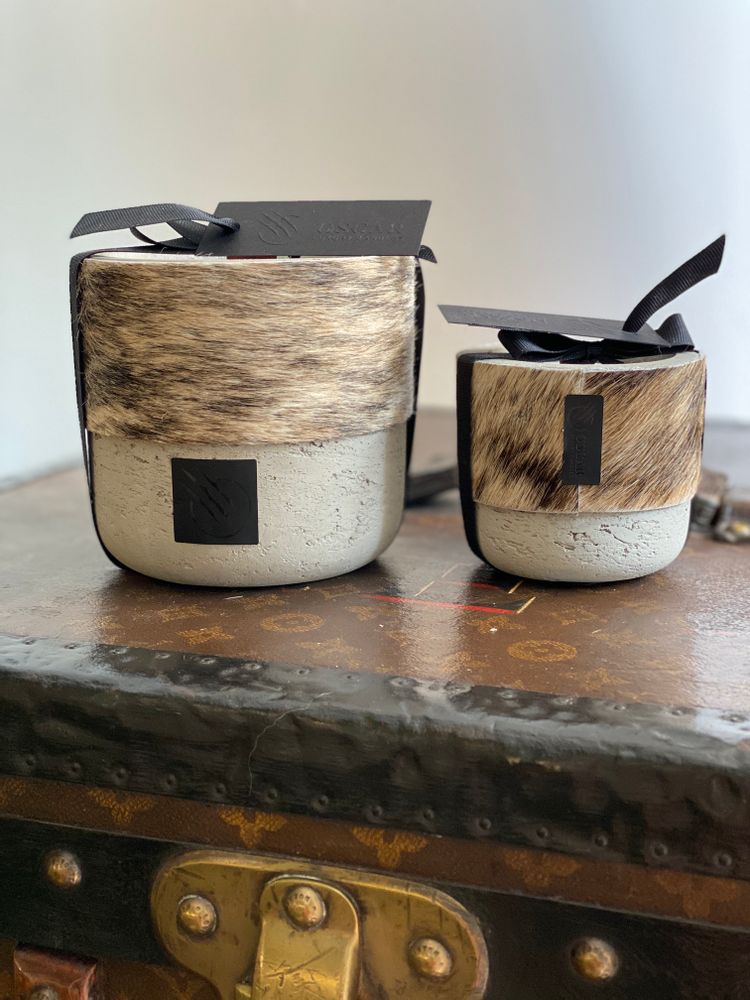 Bougies - Collection de bougies en peaux de vache - OSCAR LUXURY CANDLES