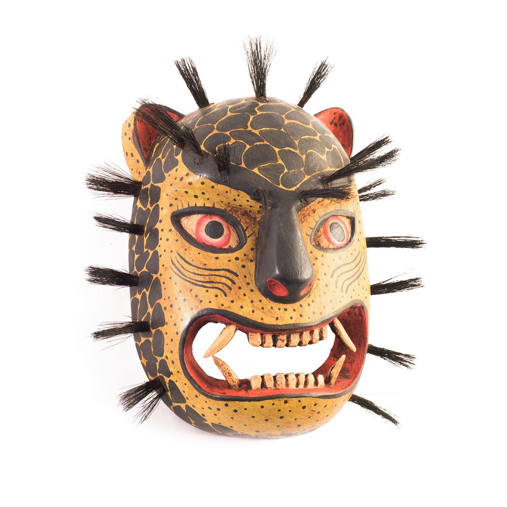 Decorative objects - Wooden Handcarved Jaguar Mask by La Casa Cotzal - NEST