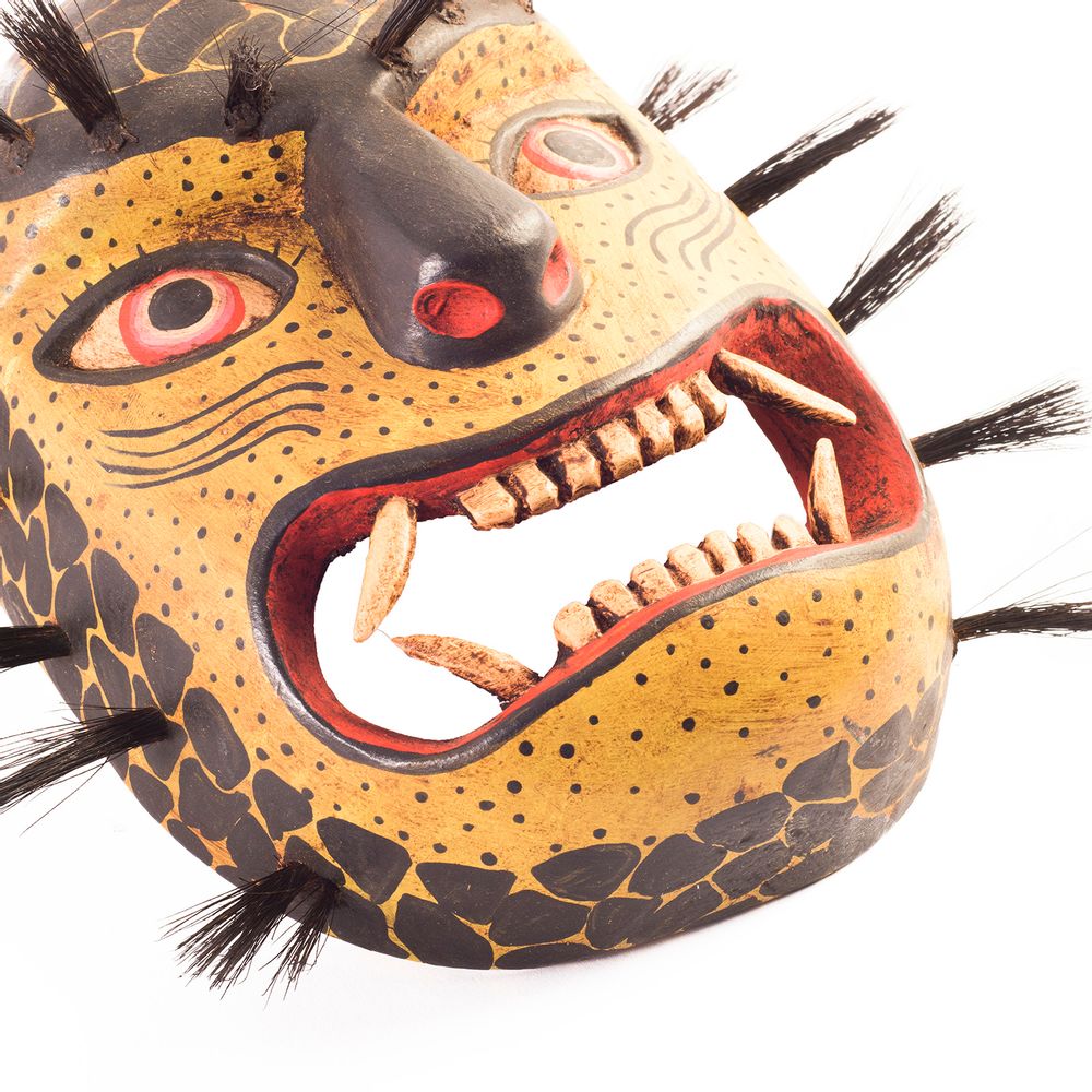 Decorative objects - Wooden Handcarved Jaguar Mask by La Casa Cotzal - NEST