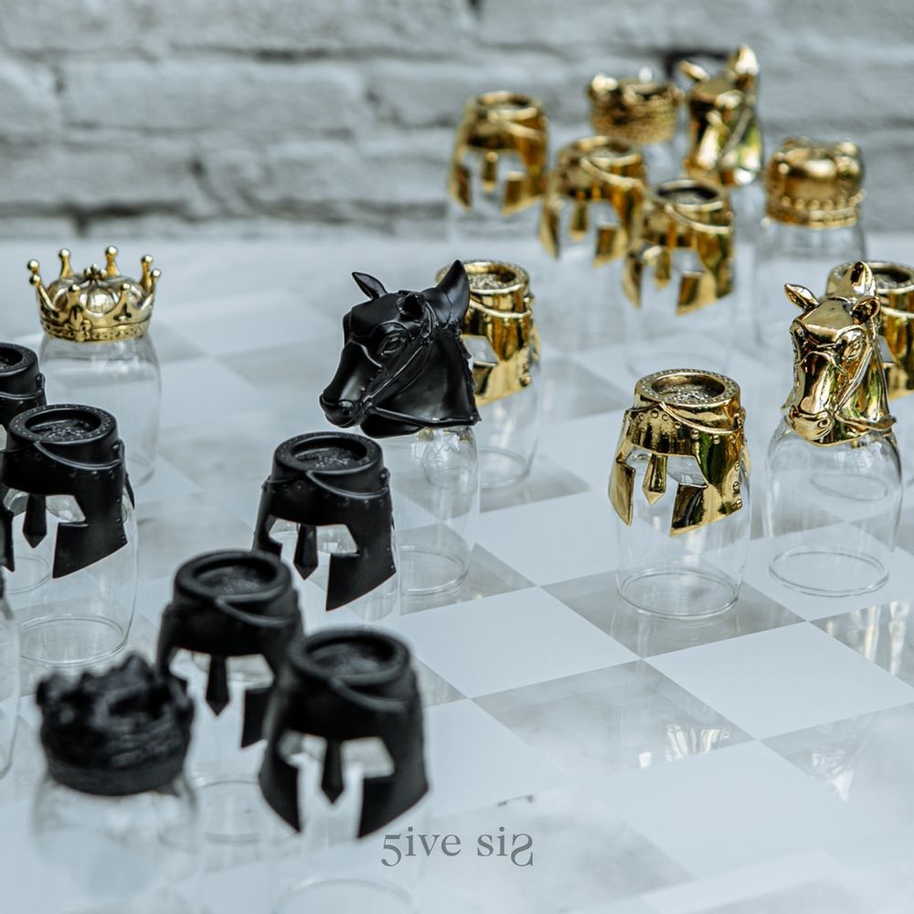 Objets de décoration - Verre à tir chevalier, collection d'échecs - 5IVE SIS