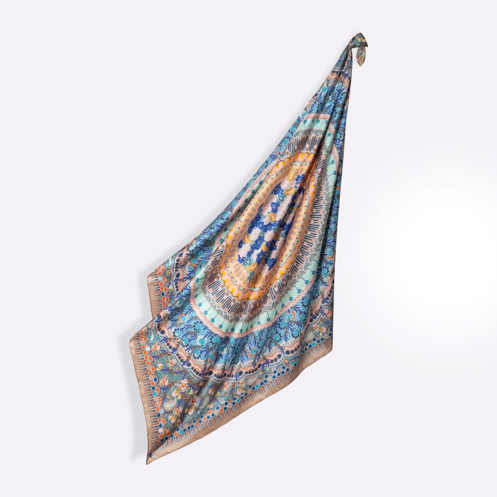 Hair accessories - SCARF SQUARE BOHEME 100% SILK - PETRUSSE PARIS