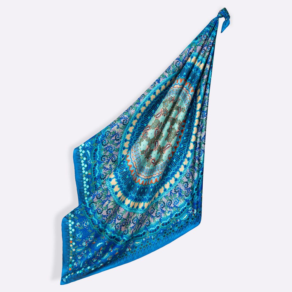 Hair accessories - SCARF SQUARE BOHEME 100% SILK - PETRUSSE PARIS