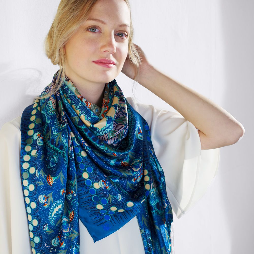 Hair accessories - SCARF SQUARE BOHEME 100% SILK - PETRUSSE PARIS