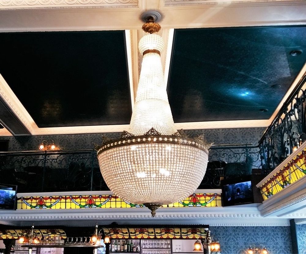 Art glass - "Montgolfière" chandelier - TIEF