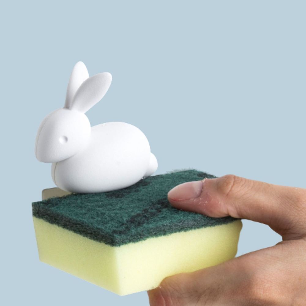 Autres décorations murales - Porte-éponge lapin : Everyday Houseware Kitchen Bath Eco Living Collection 100% recyclable. - QUALY DESIGN OFFICIAL