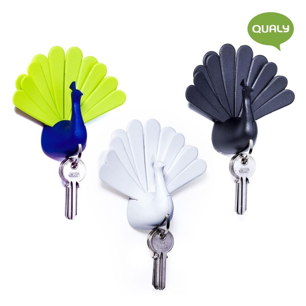 Objets de décoration - Porte-clés Paon : Collection Porte-clés - QUALY DESIGN OFFICIAL
