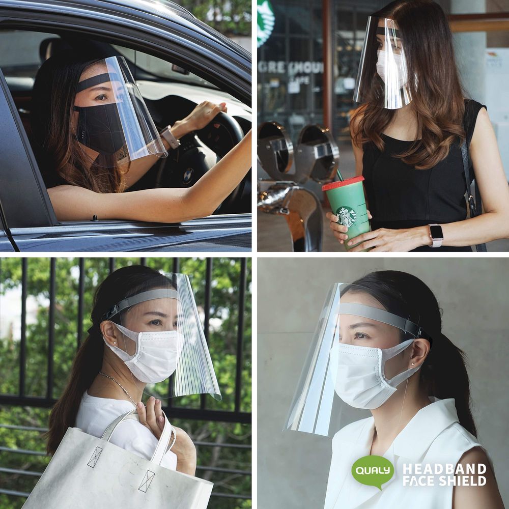 Accessoires cheveux - Visière Visage : Protection anti-coronavirus Covid-19 Series 2 - QUALY DESIGN OFFICIAL