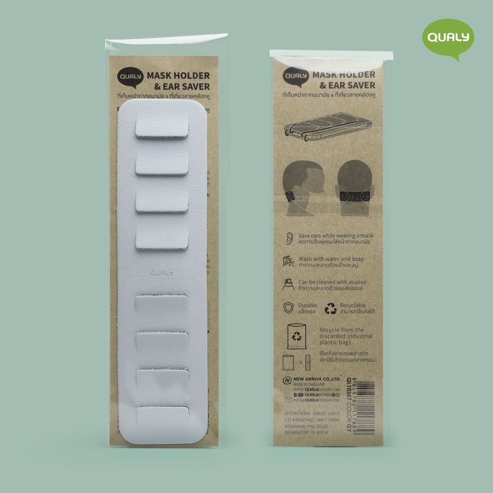 Accessoires de voyage - Porte-masque et économiseur d'oreilles : Anti-Covid Series Virus Corona - QUALY DESIGN OFFICIAL