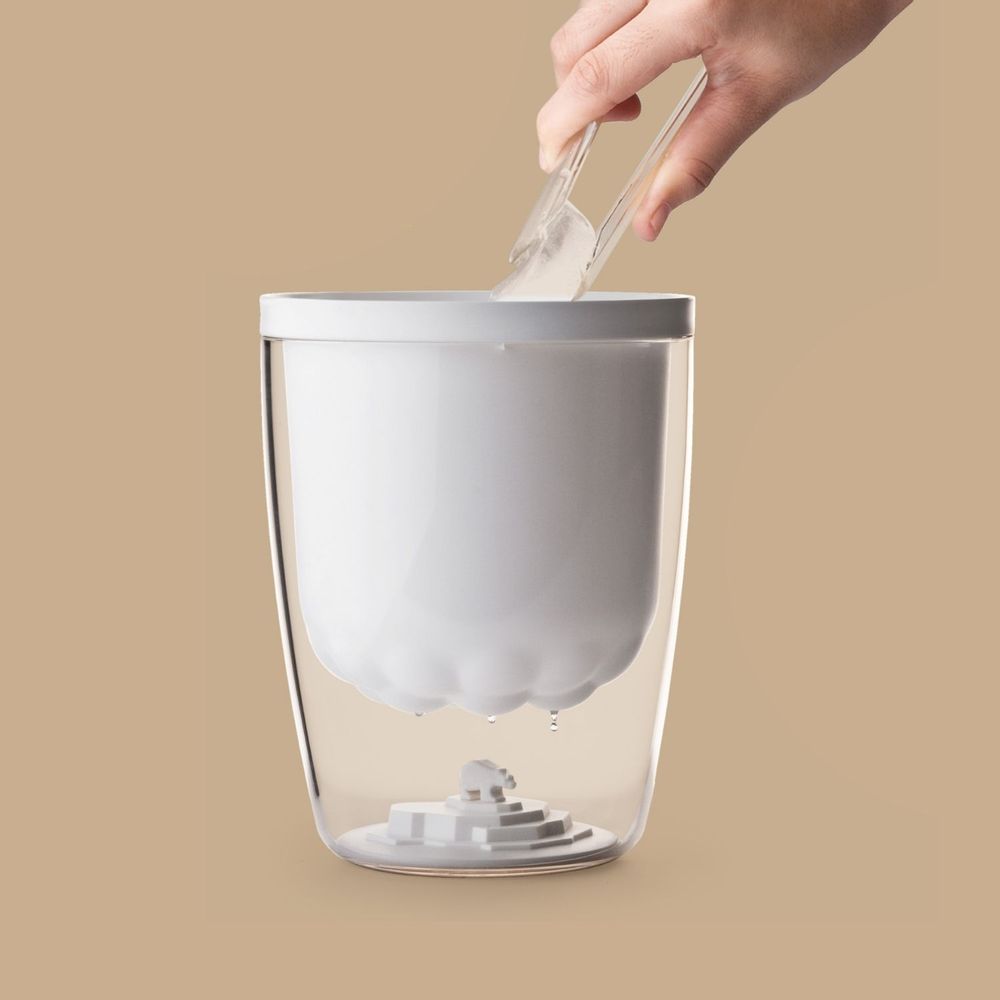 Office furniture and storage - Polar Ice Bucket : Iceberg Kitchen Collection Container  Party Drinks Polar Bear - QUALY DESIGN OFFICIAL