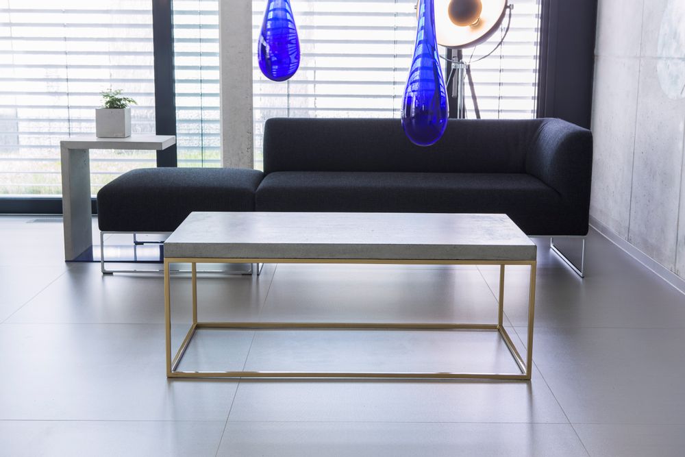 Coffee tables - TABULA CUBICOLO IGNIS Concrete Table with steel frame with or without fireplace - CO33 EXKLUSIVE BETONMÖBEL