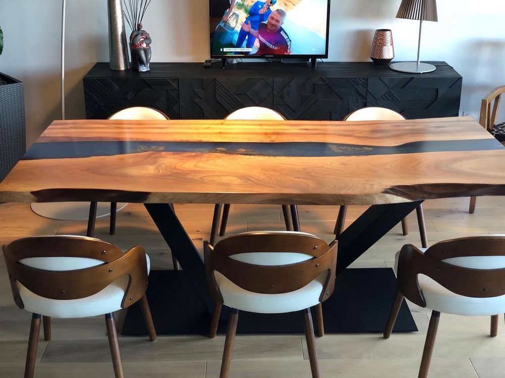 Dining Tables - Table - The inspiration of a blue from the Cévennes - JIMMY ARTWOOD