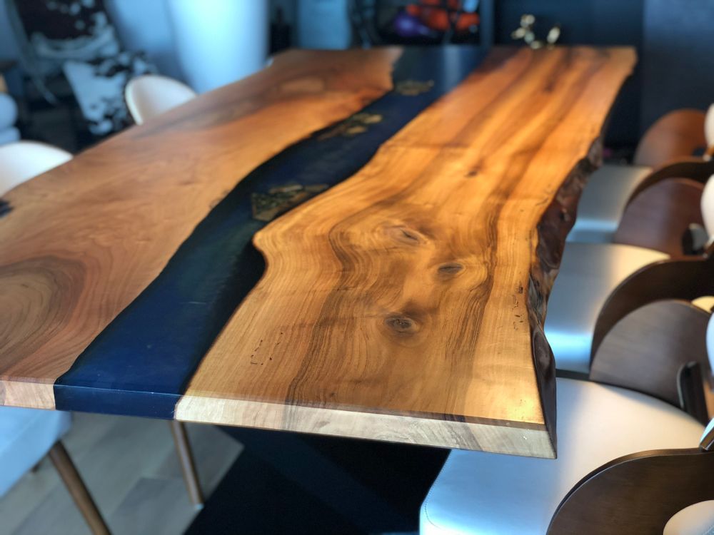 Dining Tables - Table - The inspiration of a blue from the Cévennes - JIMMY ARTWOOD