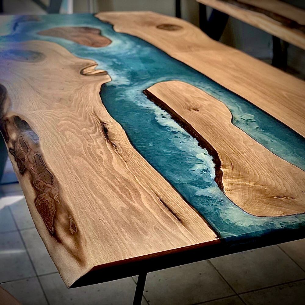 Tables Salle à Manger - Table - Destination Vacance inspiré des plus beaux fonds Marin - JIMMY ARTWOOD