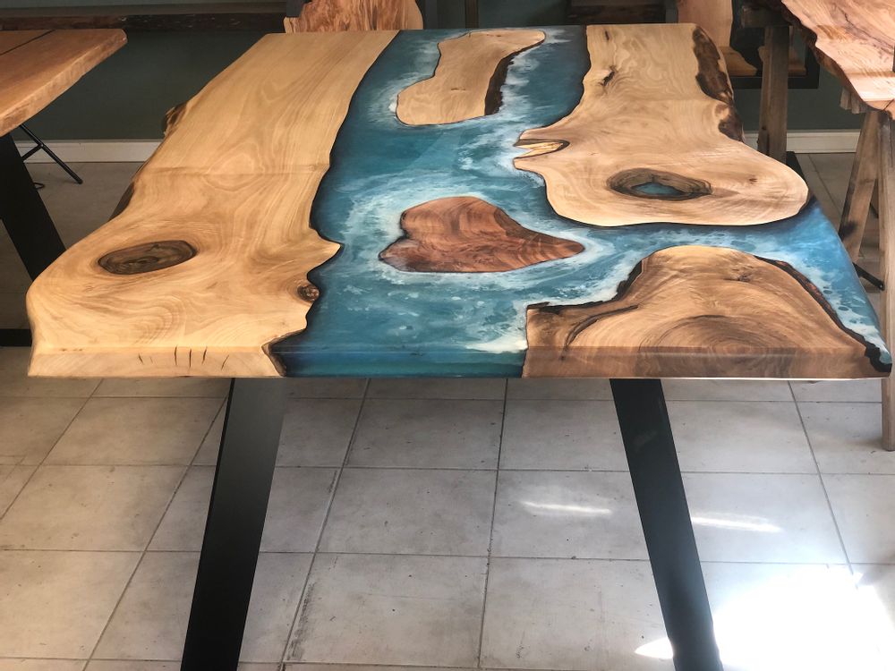 Tables Salle à Manger - Table - Destination Vacance inspiré des plus beaux fonds Marin - JIMMY ARTWOOD